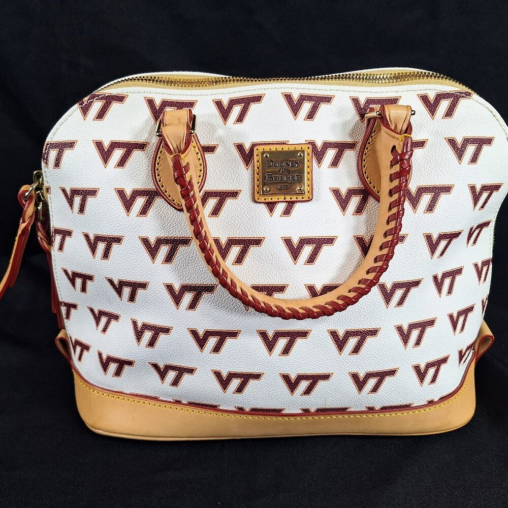 Dooney & Bourke Collegiate Virginia Tech Purse Tote Satchel NWOT